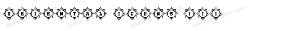 Oriental Icons III字体转换